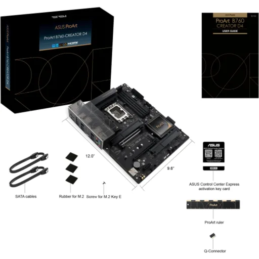 Imagen 5 de Tarjeta Madre Asus ProArt B760-Creator D4 LGA1700 12Gth/13Gth 4*DIMM HDMI DP ATX