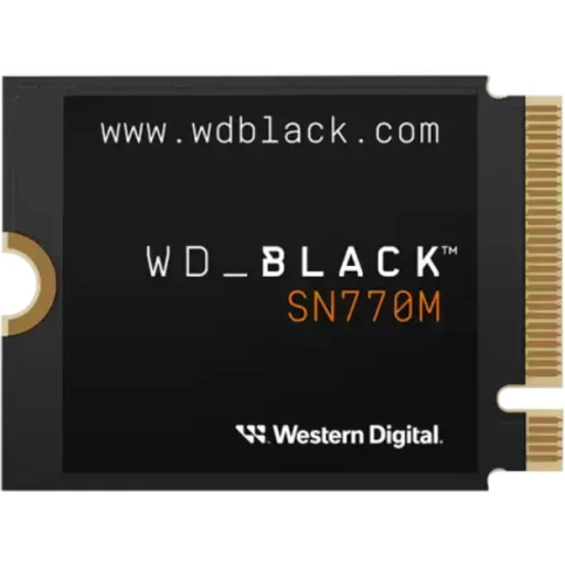 Unidad SSD Western Digital Black SN770M 500GB M.2 22*30 PCIe4x4 L5000MBs E4000MB