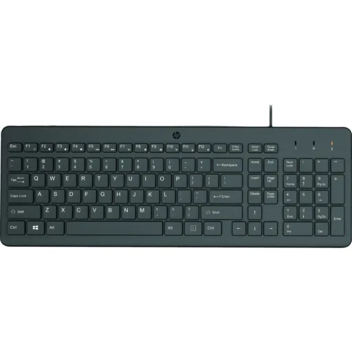 Imagen 0 de Teclado Alámbrico HP 150, Cable USB Tipo-A 1mt Color Negro
