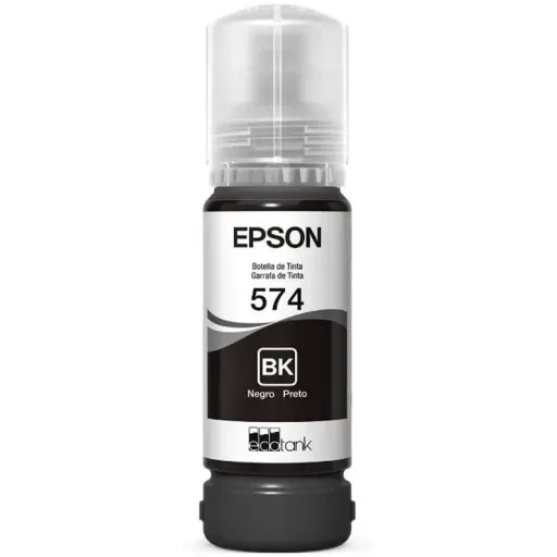 Imagen 1 de Botella de Tinta Epson T574 Negra, EcoTank L8050/L18050, 7.300 Páginas 70ml 