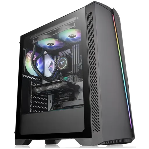 Imagen 0 de Gabinete Gamer Thermaltake H350 TG RGB, Vidrio Templado, Mid-Tower ATX Negro