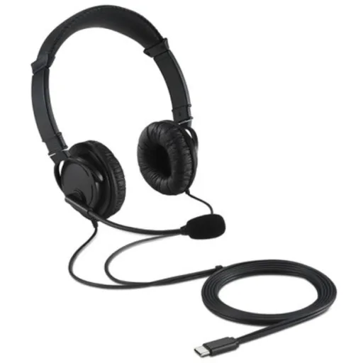 Imagen 1 de Audífonos Alámbricos Kensington Con Micrófono HiFi Conector USB-C Color Negro