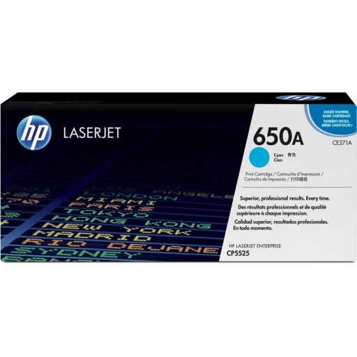 Imagen 0 de Toner HP 650A Cyan Impresora Laser LaserJet CP5520, 15000 Páginas