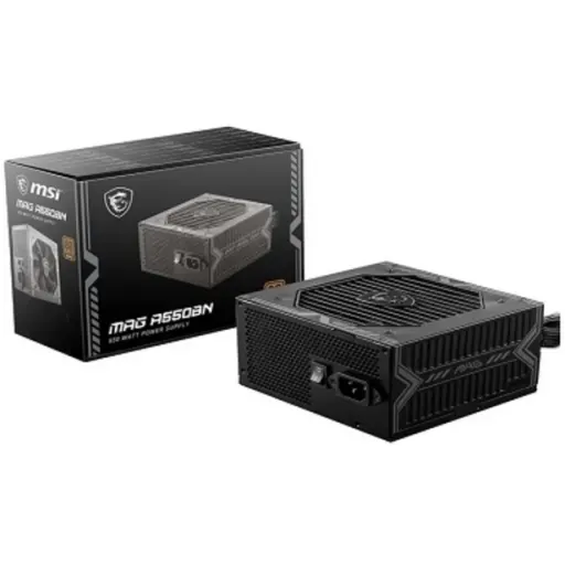 Imagen 0 de Fuente de Poder MSI MAG A550BN, 550W 80 Plus Bronce No Modular PFC Act ATX Negro