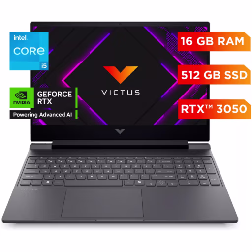 Notebook HP Gaming Victus 15-fa2014la i5-13420H 16GB 512GB 15.6"" W11H