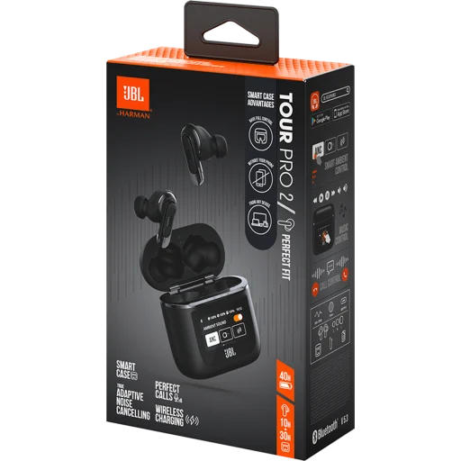 Imagen 8 de Audífonos Inalámbricos JBL Tour Pro 2, Bluetooth Estuche de carga Color Negro