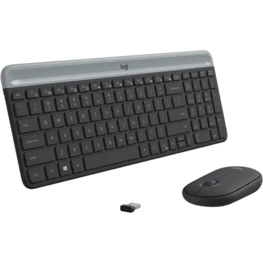 Imagen 3 de Kit Teclado Mouse Inalámbrico Logitech MK470 compacto silencioso 2.4Ghz Negro