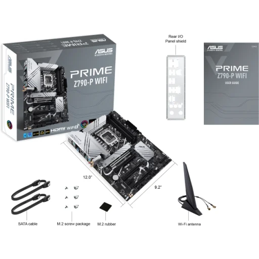 Imagen 6 de Tarjeta Madre Asus PRIME Z790-P WIFI LGA1700 12°G 4*DDR5 3*M.2 DP HDMI USB ATX