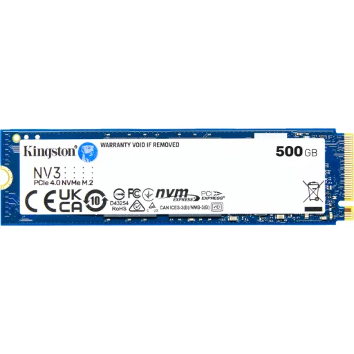 Imagen 2 de Unidad SSD Kingston NV3 500GB M.2 22*80 PCIe4x4 NVMe Lec5000MB/s Esc3000MB/s