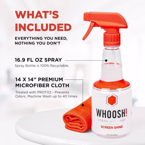 Imagen 1 de Limpiador de Pantallas Whoosh Screen Shine 1FG500ENSP 500ML Retail