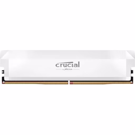 Memoria RAM 16GB DDR5 6400MHz DIMM CL38 Non-ECC 1.35v 288p - Crucial Pro White