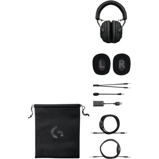 Imagen 4 de Audífonos Gamer Logitech PRO X c/Mic Sonido envolvente Jack 3.5mm/USB Negro
