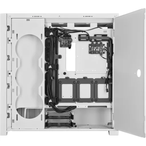 Imagen 7 de Gabinete Corsair iCUE 5000X RGB QL MidTower Ventana Cristal USB-C 2*USB3.0 Blanc
