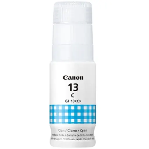 Botella de Tinta Canon GI-13 CYAN para Pixma G510 Pixma G610, 60ml
