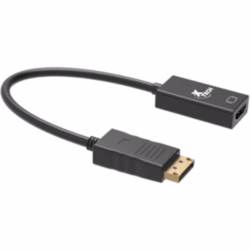 Adaptador de Video DisplayPort a HDMI M/H 2K/4K 32 AWG Negro - XTech XTC-378 (Reacondicionado)