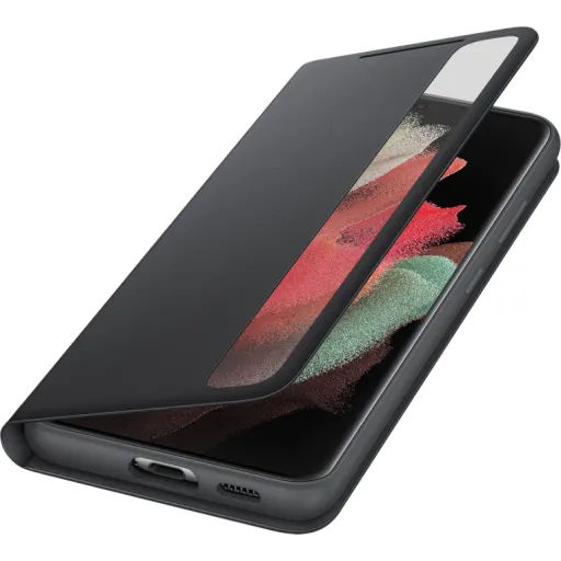 Imagen 6 de Samsung carcasa smart clear view cover negro galaxyS21 ultra