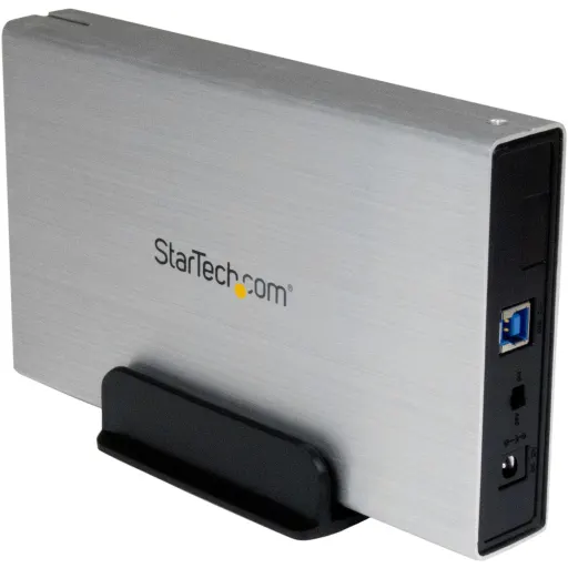 Imagen 0 de Cofre Carcasa de Aluminio para Disco Duro SATA III 3.5 " USB 3.0  Plateado 