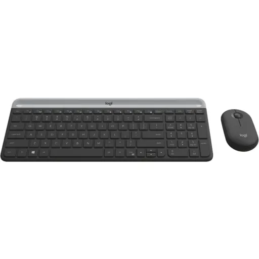 Imagen 2 de Kit Teclado Mouse Inalámbrico Logitech MK470 compacto silencioso 2.4Ghz Negro