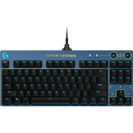 Imagen 1 de Teclado Gamer Alámbrico Logitech pro Gaming Keyboard League of legends 2 