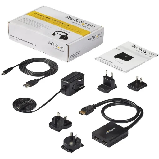 Imagen 2 de Adapdador 4K HDMI Video Splitter 2 Salida HDMI 30 Hz Alimentación USB Negro