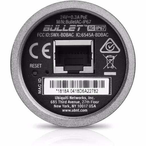 Imagen 4 de UBIQUITI Exter-IP67 2,4/5GHz 22dBm AP req/PoE-15-24V req-Antena 1-N-M