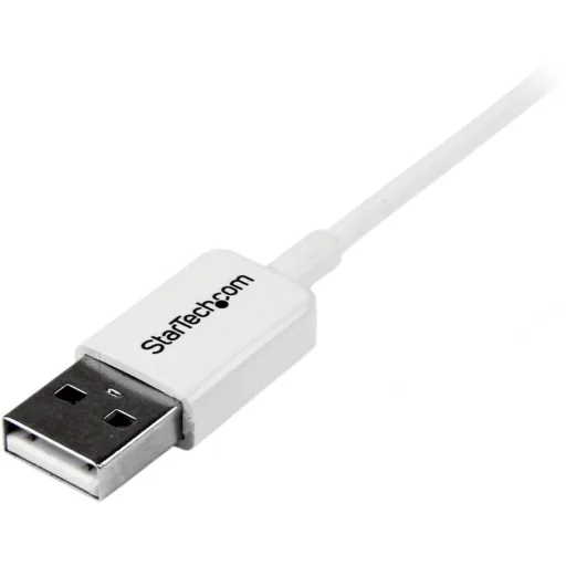 Imagen 2 de Cable USB Tipo-A (4 Pin) a USB micro B (5 pin) v2.0  Long 1mts Blanco - StarTech