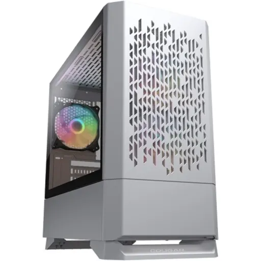 Imagen 0 de Cougar MG140 Air RGB - MT - micro ATX - panel lateral con ventana (cristal templado) - sin fuente de alimentación - blanco - USB/Audio