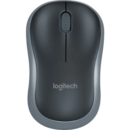 Mouse Inalámbrico Logitech M185 Óptico 1000dpi 2.4Ghz 3 Botones Recpt USB Negro