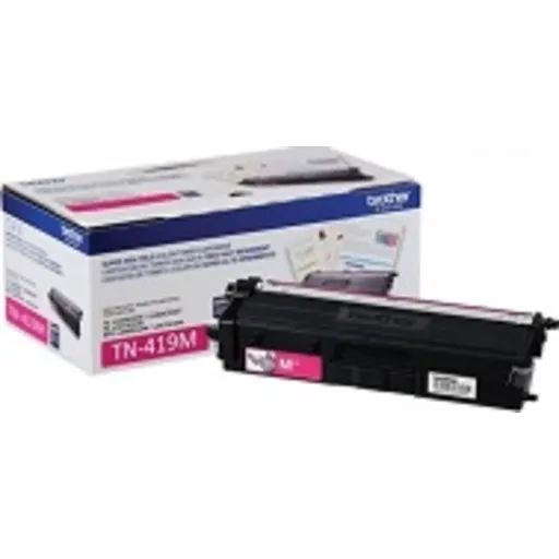 Cartucho de Tóner Brother TN419M Magenta Alto Rendim. aprox 9000 pág p/L8360CDW
