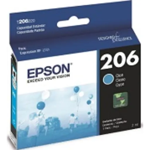 Cartucho de Tinta Epson T206220-AL Color Cyan aprox 200 pag p/  XP-2101