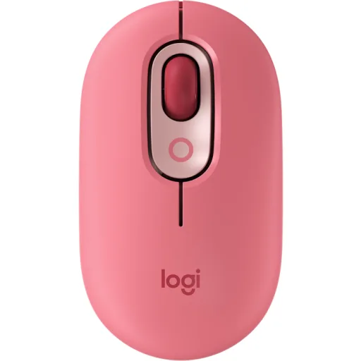 Imagen 0 de Mouse Inalámbrico Logitech POP Mouse Emoji Rose Óptico 4000DPI 4 Btns Bluetooth