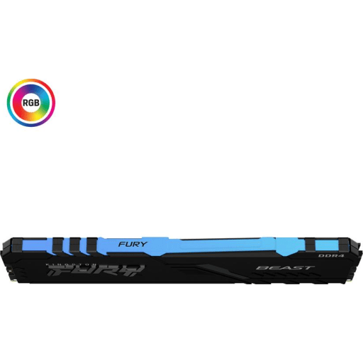 Imagen 2 de Memoria RAM 8GB DDR4 2666MHz DIMM CL16 Non-ECC 1.20V 288p KINGSTON FURY