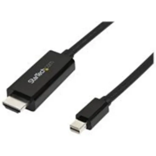 Imagen 6 de Cable Adaptador Mini Display Macho Port a HDMI Macho Longitud 3 Metros Color Neg