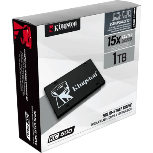 Imagen 4 de Unidad SSD Kingston SKC600 1TB 2.5" 7mm SATA 3 3D TLC Lect 500MB/s Esc 520MB/s