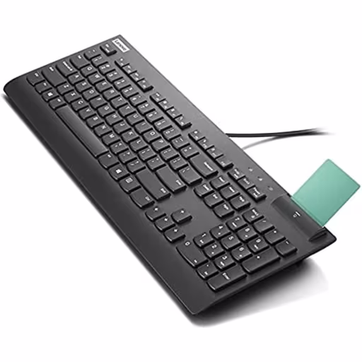 Imagen 1 de Teclado Alámbrico c/Lector de Tarjetas Lenovo Smartcard II, Indicadorr LED USB 