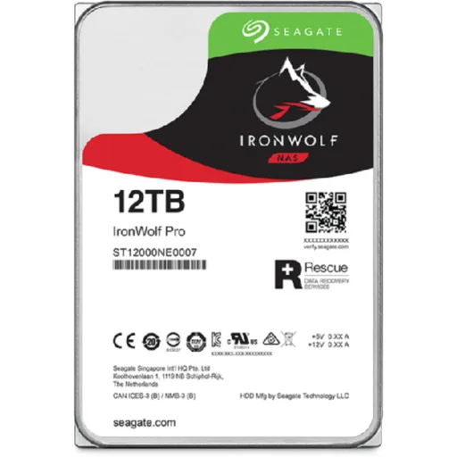 Imagen 3 de Disco Duro Seagate IronWolf Pro 12TB 3.5" 7200RPM SATA 6Gb/s