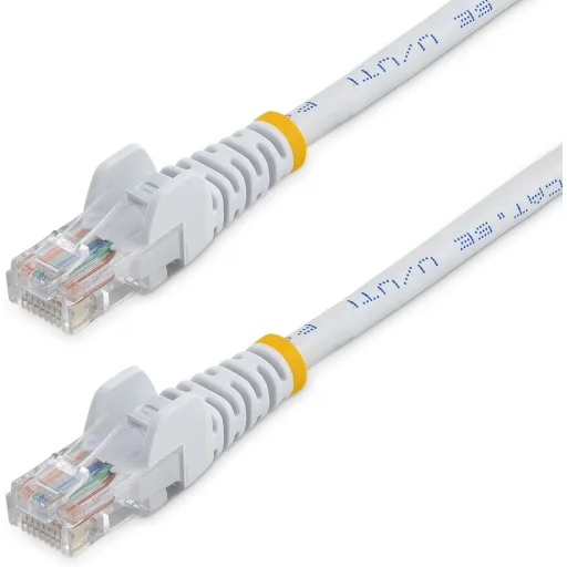Imagen 0 de Cable de Red StarTech Cat5e Ethernet RJ45 sin Enganches Snaglass 10m BLANCO