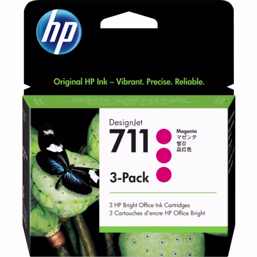 HP 711 29ML X 3PACK MAG INK CARTRIDGE
