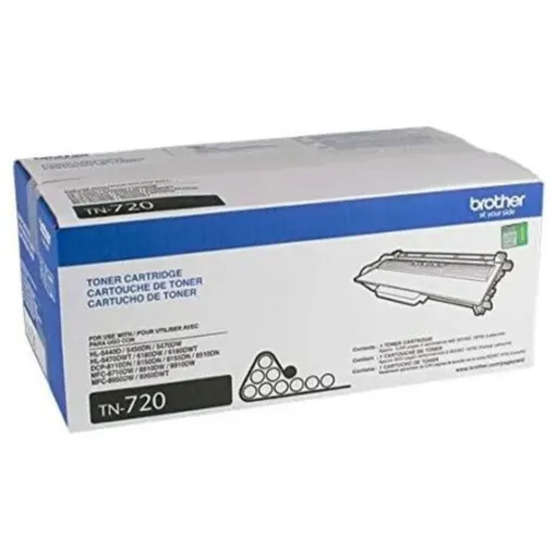 Imagen 6 de Toner Brother TN720 Negro para Impr Laser HL-5470DW/6180DW/8110DN, 3000 Pág     