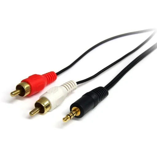 Imagen 0 de Cable de Audio Stereo Jack 3.5mm a 2*RCA M/M Largo 1.8mt - StarTech
