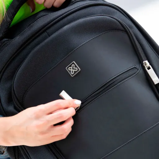 Imagen 7 de Mochila Notebook KlipX KNB-575 hasta 15,6" Tundra/Organizador/Cap:15Kg 