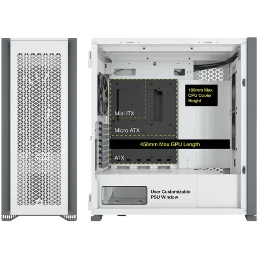 Imagen 8 de Corsair Gabinete 7000D Air Flow TG White