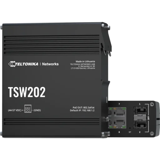 Imagen 3 de Switch Gestionable Teltonika TSW202, 8xGbE PoE/PoE+ + 2xSFP 1000BaseX