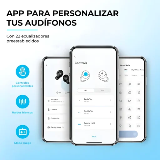 Imagen 2 de Audífonos Inalámbricos Soundcore A25i, In-Ear BTv5.3 c/Mic Cuna de carga Negro