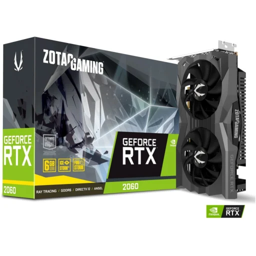 Imagen 0 de Tarjeta de Video Zotec GAMING GF-NV-RTX 2060 6GB GDDR6 PCIe 3.0 3*DP HDMI ATX