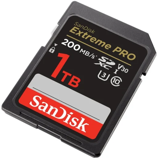 Imagen 1 de SanDisk Extreme Pro - Tarjeta de memoria flash - 1 TB - Video Class V30 / UHS-I U3 / Class10 - SDXC UHS-I