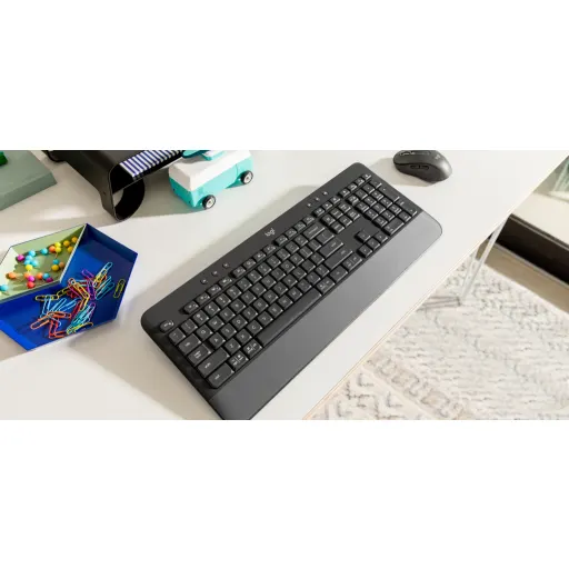 Imagen 8 de Teclado Inalámbrico Logitech K650, Dongle USB/Bluetooth Español Color Blanco