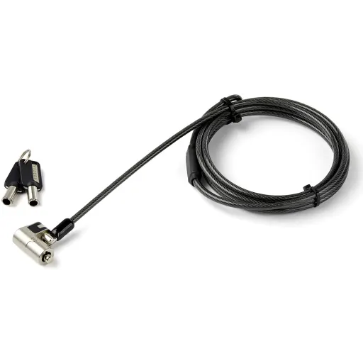 Cable de Seguridad StarTech Univ laptop K-Slot Ranura Nano 2mts Acero c/llave