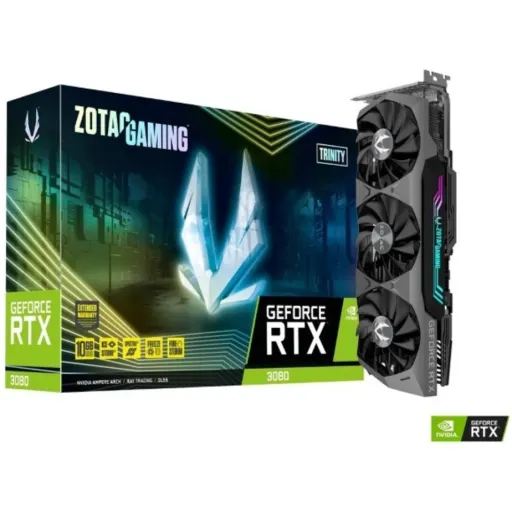 Imagen 0 de Tarjeta de video Zotac NV-GF-RTX 3080 Trinity LHR 10GB GDDR6X PCIe 3*DP HDMI ATX
