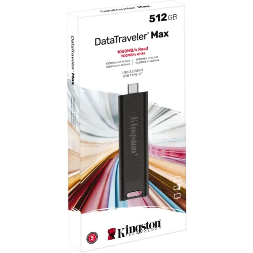 Imagen 9 de Pendrive 512GB Kingston DataTraveler Max USB-C 3.2 Gen2 Lec1000MB/s Esc900MB/s